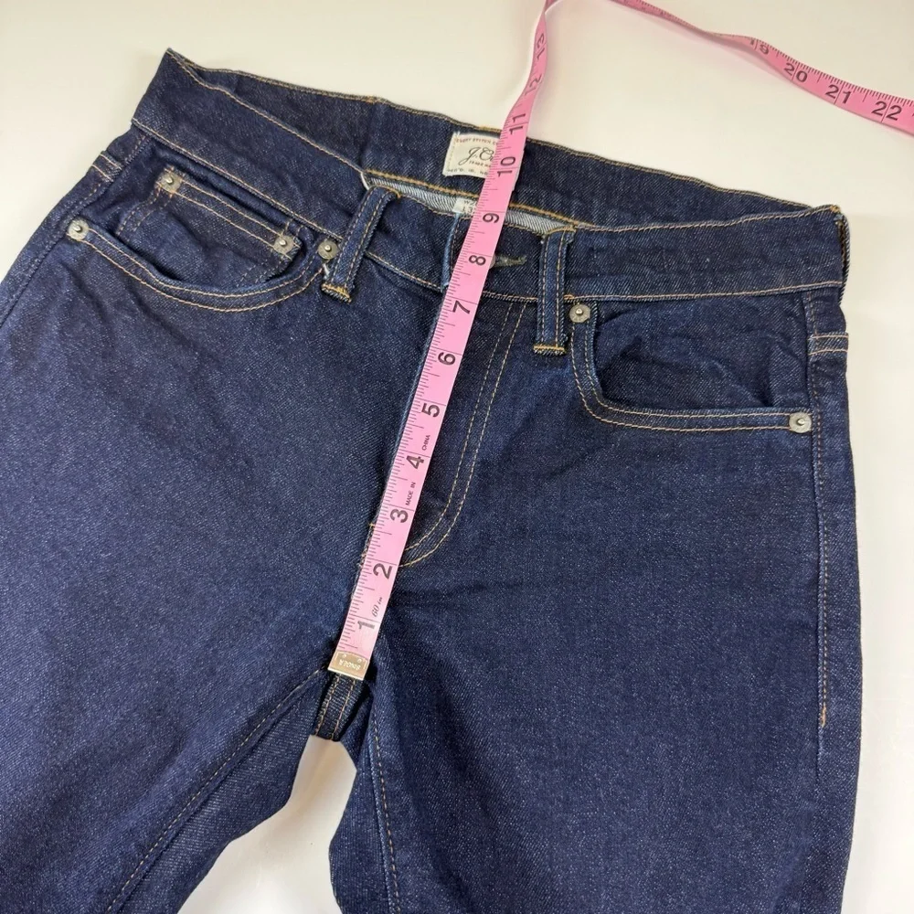 J Crew Jeans Mens 28x32 Dark Indigo 484 Slim Kurabo Japanese Fabric Denim Pants
